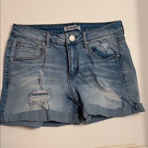 Denim shorts